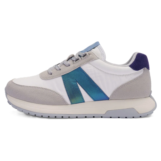 Ara - Sneakers comode in pelle e tela azzurra.