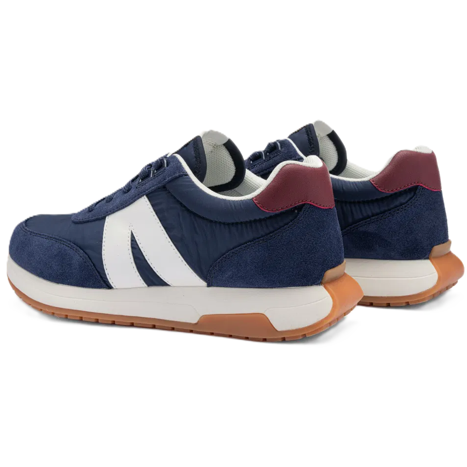 Ara - Sneakers comode in pelle e tela blu.