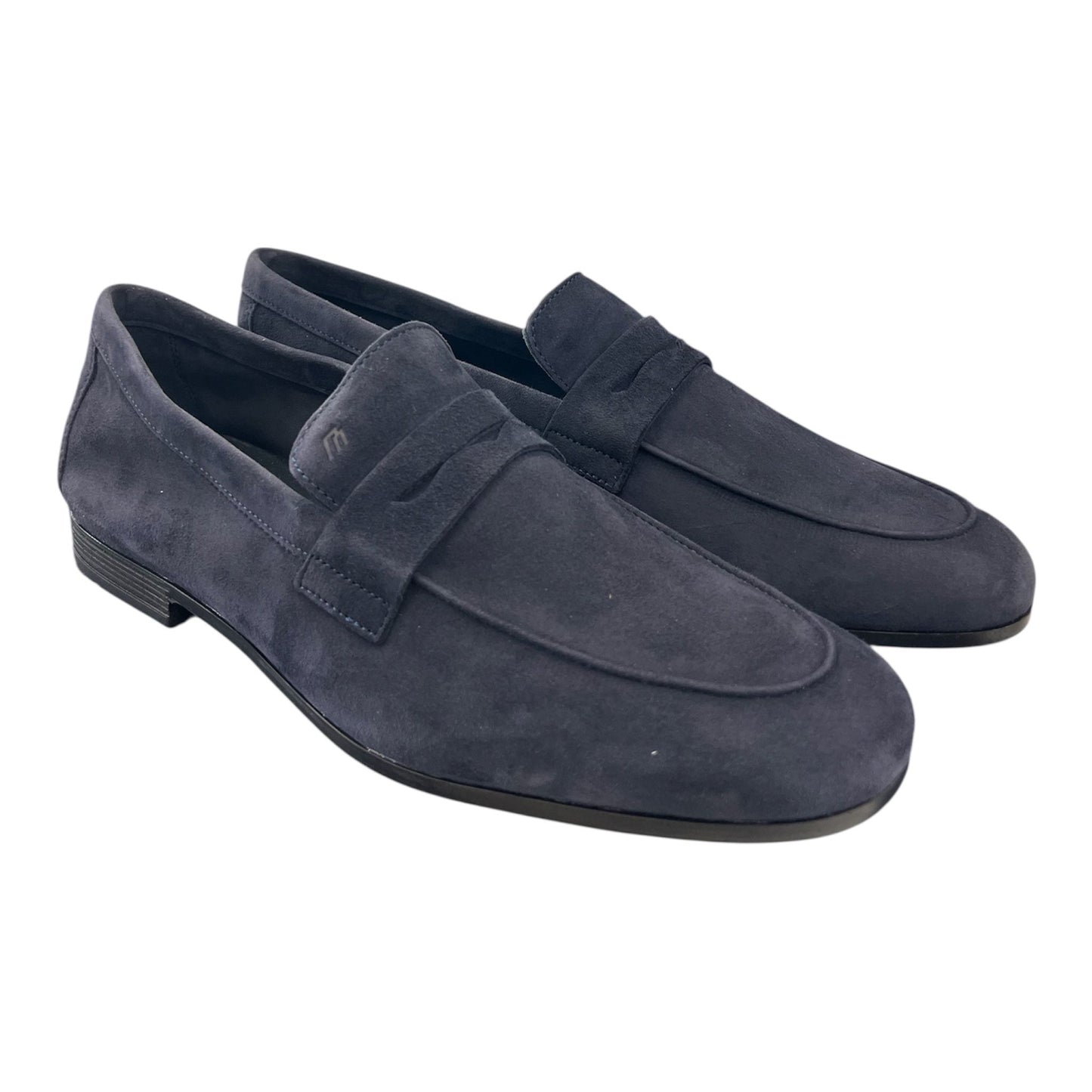 Frau - Mocassini uomo in pelle scamosciata blu.