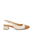 Frau - Slingback in pelle burro e coloniale.