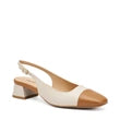 Frau - Slingback in pelle burro e coloniale.