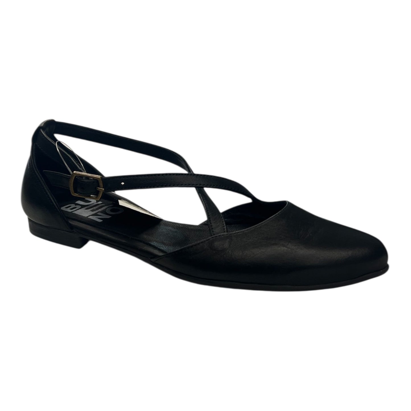 Bueno - Ballerina donna in pelle nera.