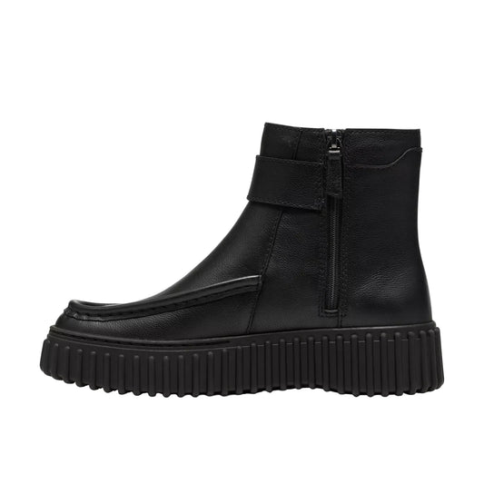 Clarcks - Stivaletti Donna in pelle nera.