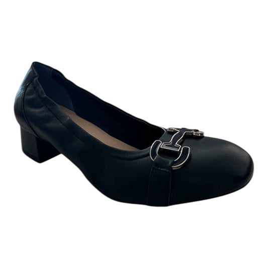 Melluso - Decolette donna in pelle blu con accessorio.