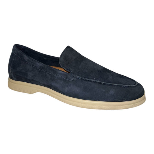Frau - Mocassino donna in camoscio blu