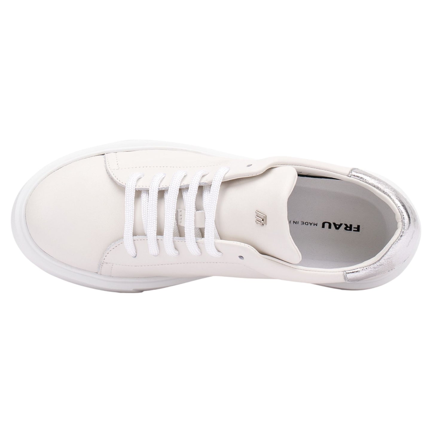 Frau - Sneakers donna in pelle bianca