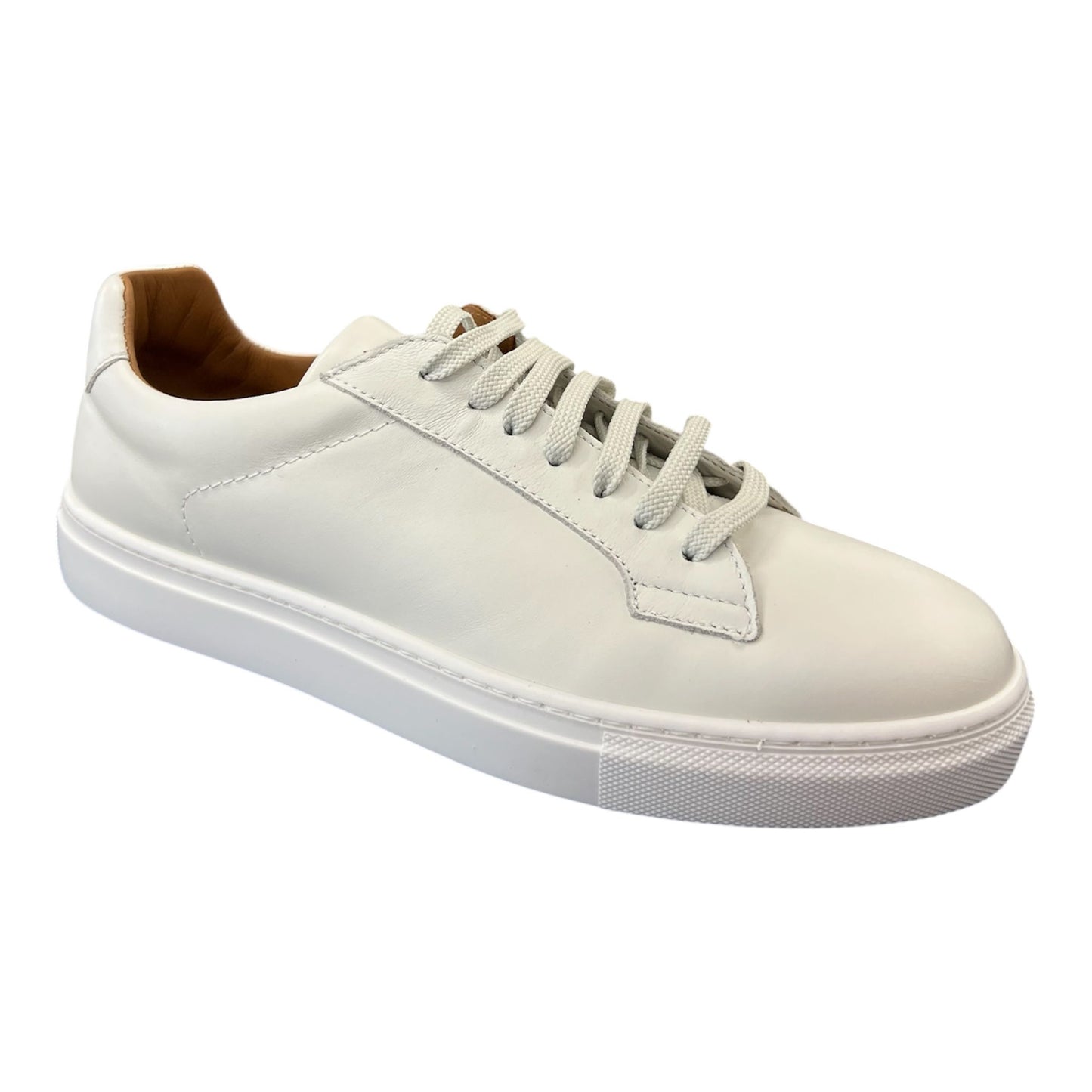Frau - Sneakers uomo in pelle bianca.