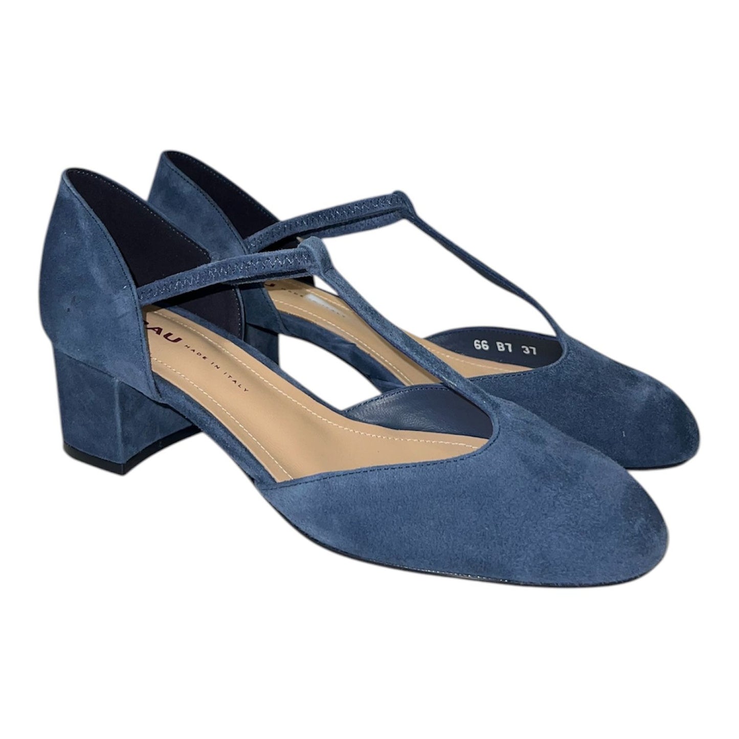 Frau - decollete in camoscio blu.