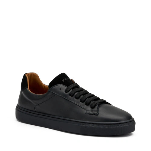 Frau - Sneakers uomo in pelle e camoscio nera.