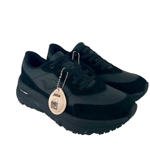 Joma - Sneakers donna in pelle scamosciata nera.