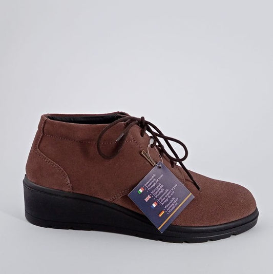 VALLEVERDE Polacchino in camoscio tortora - 50%