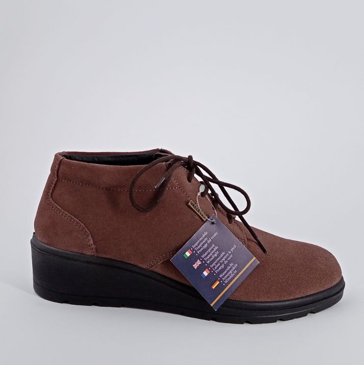 VALLEVERDE Polacchino in camoscio tortora - 50%