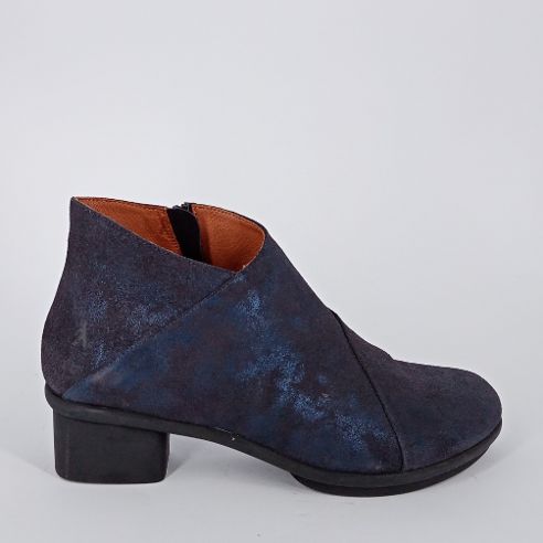 BENVADO . Tronchetto in velour glitter blu -50%