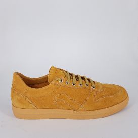 FRAU . Sneakers ecosostenibile in camoscio ocra - 30%