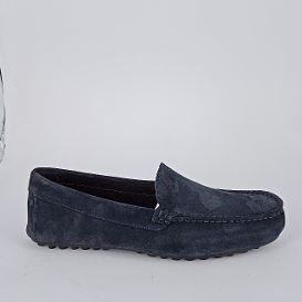 FRAU . Mocassino uomo in camoscio blu 30%