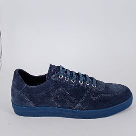 Frau- Sneakers ecosostenibile in pelle scamosciata Jeans 30%