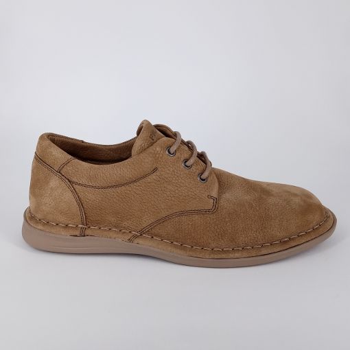 FRAU . Derby in nubuk sabbia . -30%
