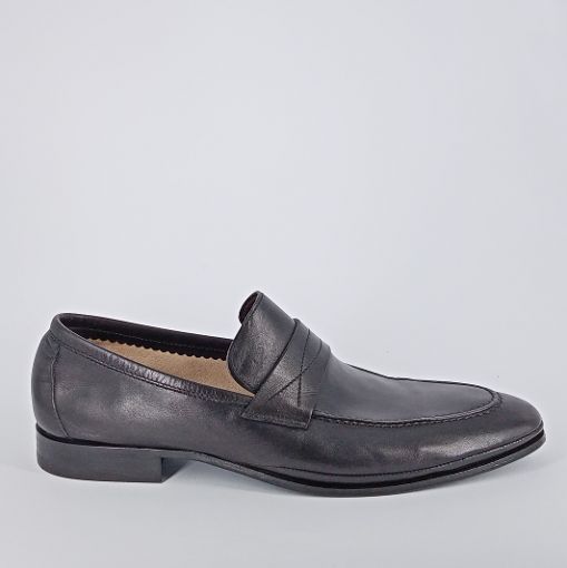 CALPIERRE . Mocassino in pelle nero -
