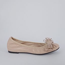 FRAU . Ballerina in pelle beige -30%