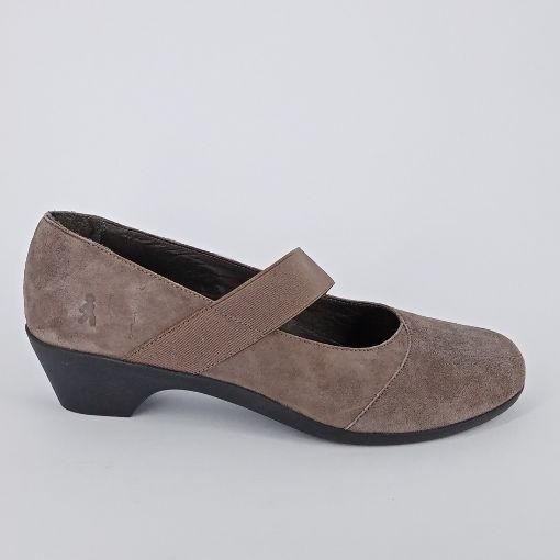 BENVADO . Decolletè in camoscio tortora -50%