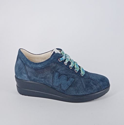 MELLUSO . Sneakers in camoscio navy .30%