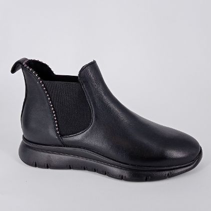 Frau - Beatles sporty in pelle nera . -30%