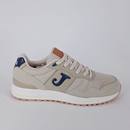 JOMA - Sneakers in nabuk e tessuto beige . -