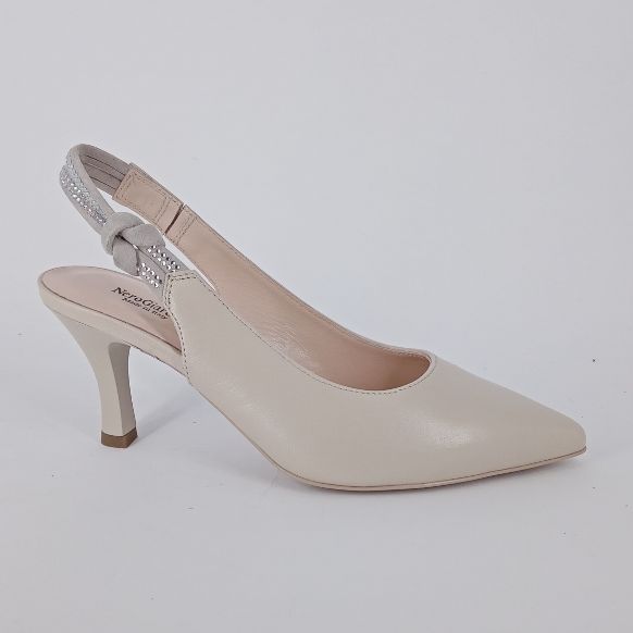 NERO GIARDINI - Decoltè aperto dietro beige chiaro . -30%