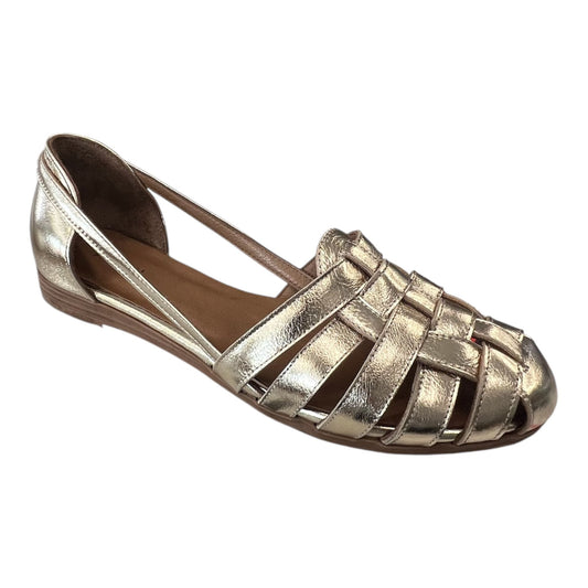 Frau - Ballerina ragnetto donna in pelle laminata.