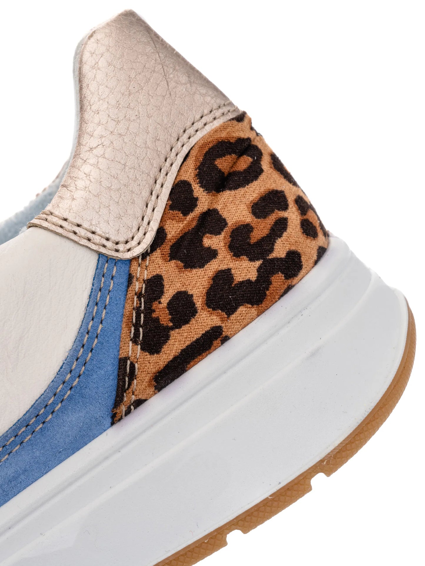 ARA - Sneakers in pelle bianca con animalier.