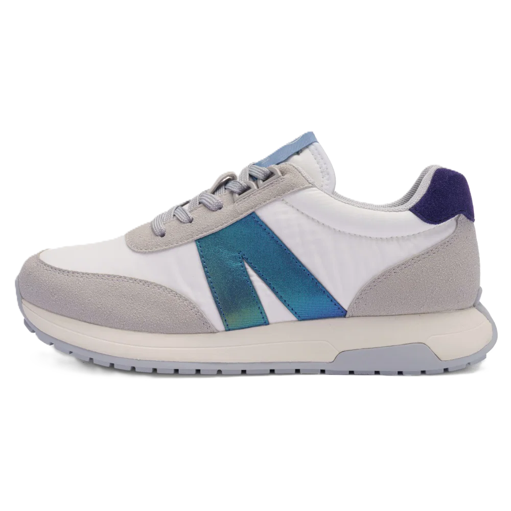 Ara - Sneakers comode in pelle e tela azzurra.