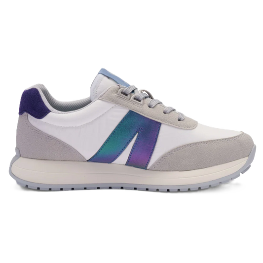 Ara - Sneakers comode in pelle e tela azzurra.