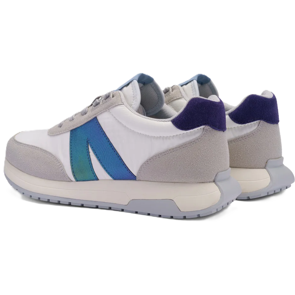 Ara - Sneakers comode in pelle e tela azzurra.