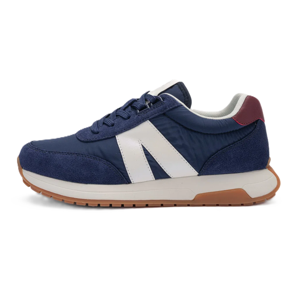 Ara - Sneakers comode in pelle e tela blu.