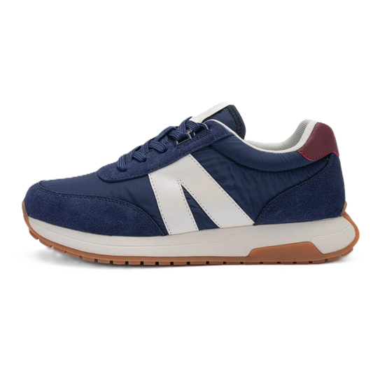 Ara - Sneakers comode in pelle e tela blu.