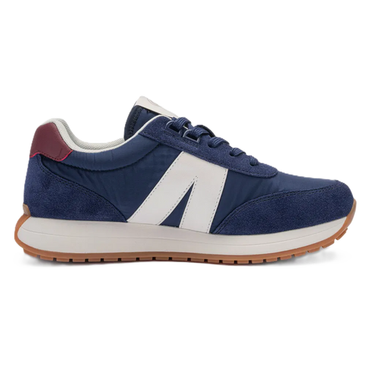 Ara - Sneakers comode in pelle e tela blu.