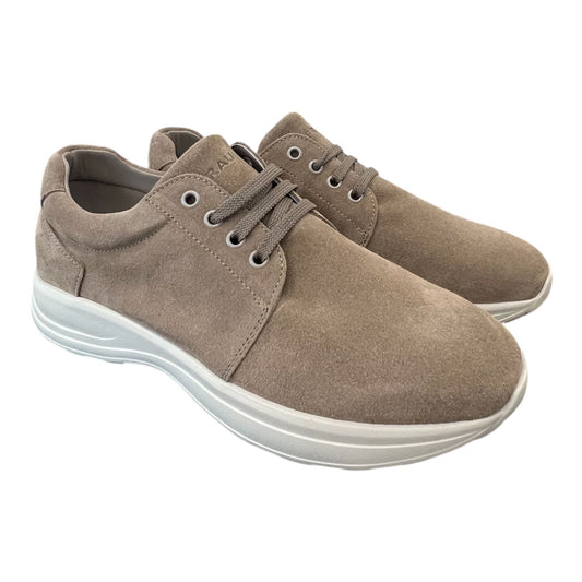 Frau - Sneakers uomo in pelle scamosciata beige.