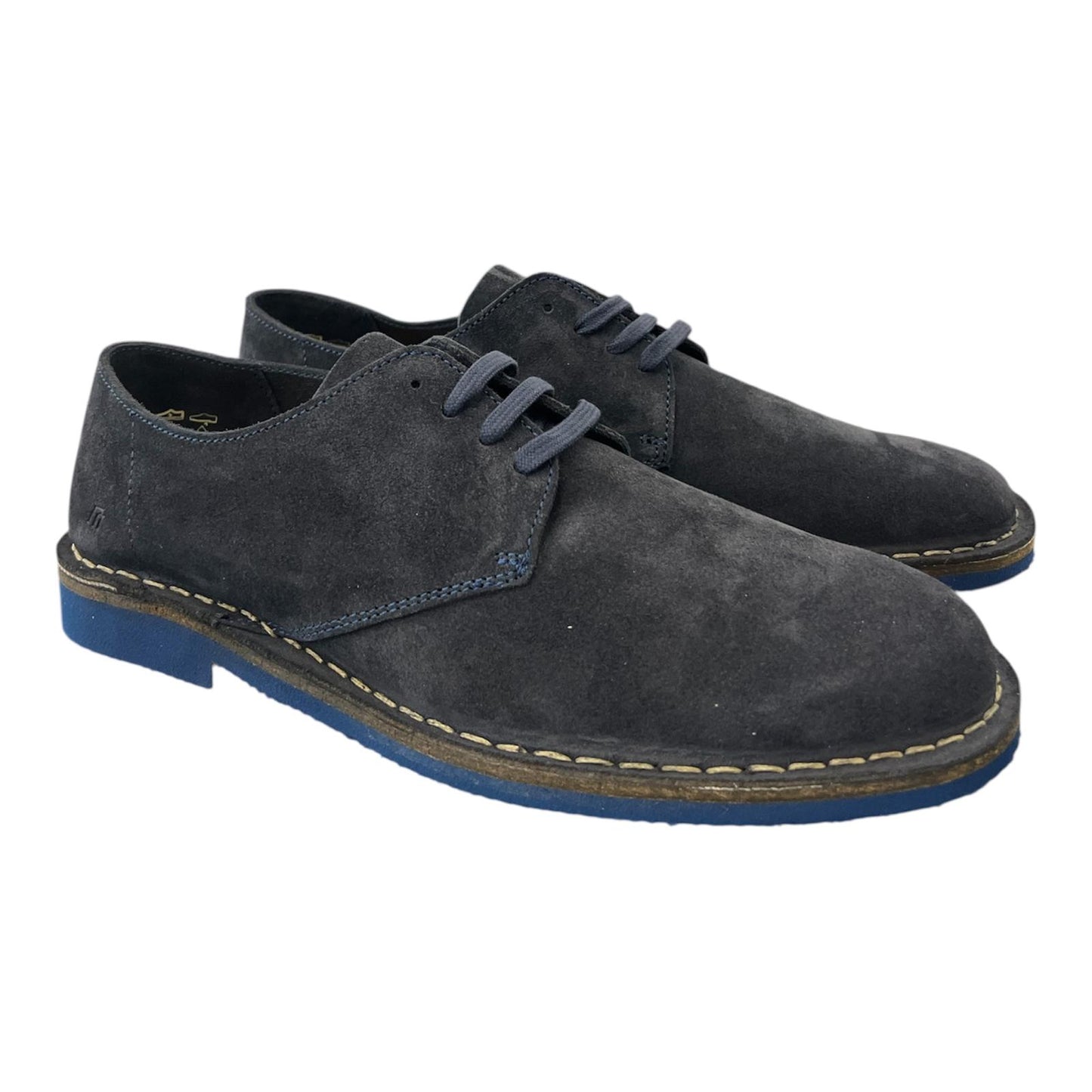 Frau - Derby  uomo in pelle scamosciata blu.