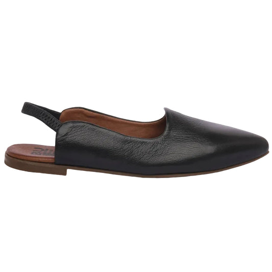 Bueno -  Ballerina slingback  comoda in pelle nera.