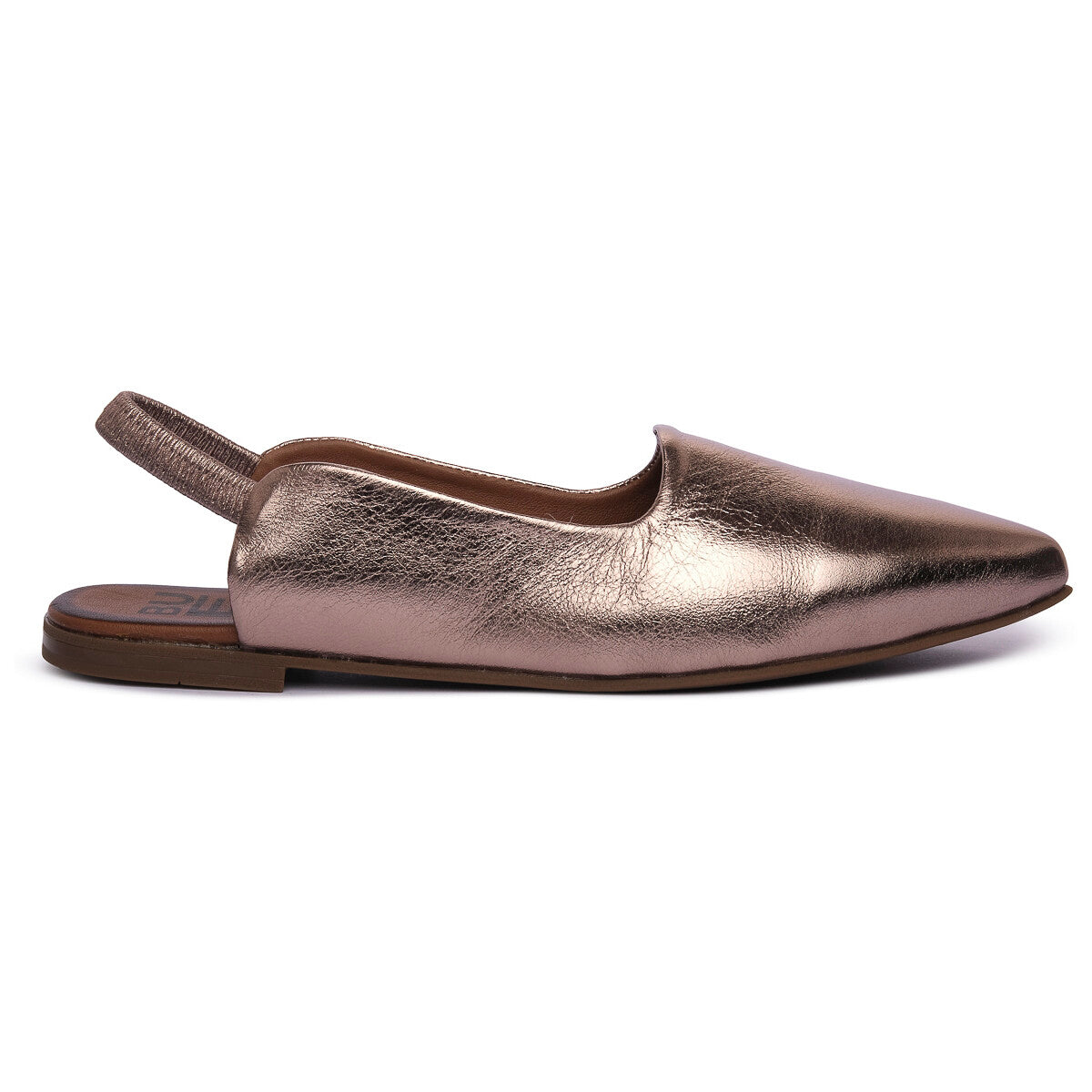Bueno -  Ballerina comoda in pelle bronzo.
