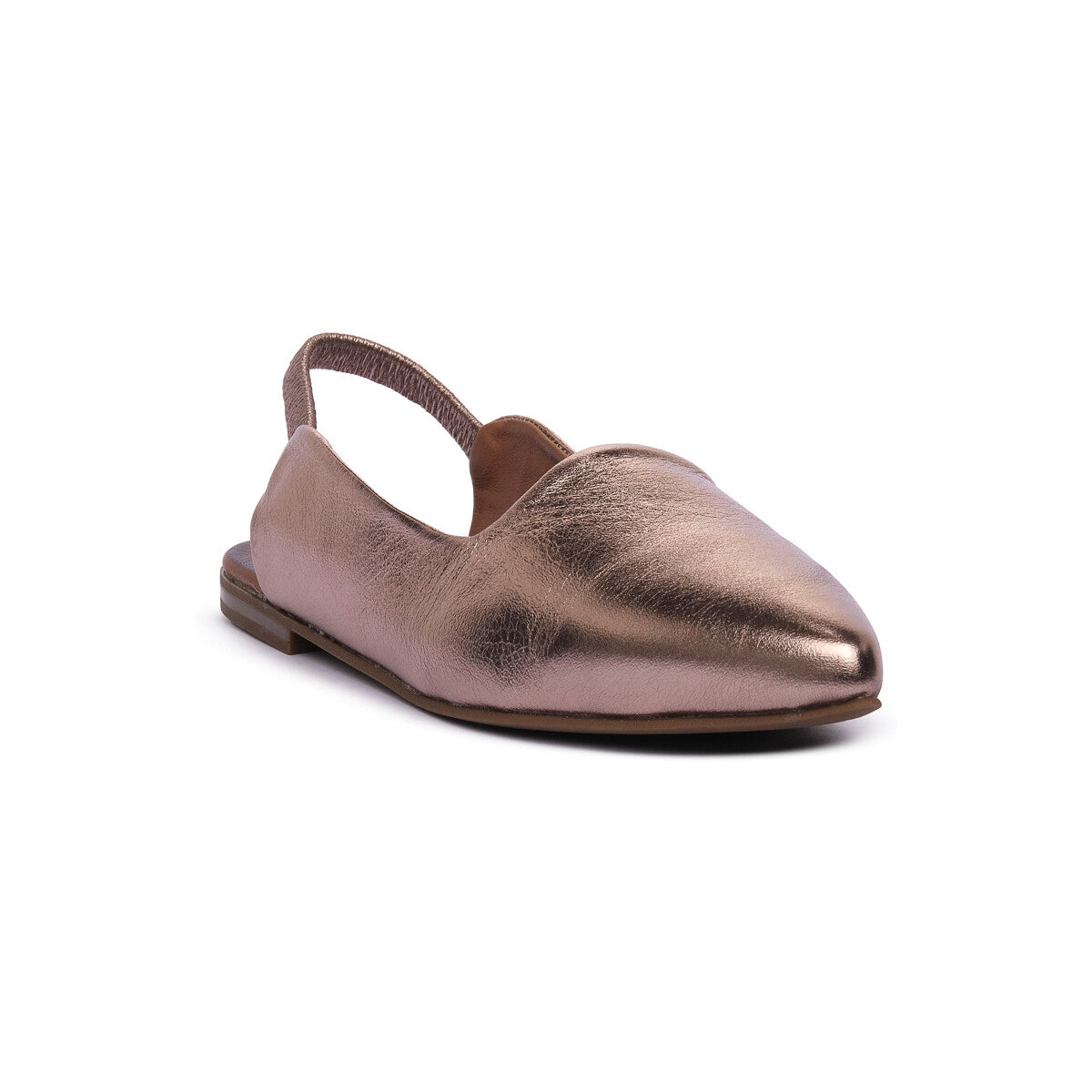 Bueno -  Ballerina comoda in pelle bronzo.