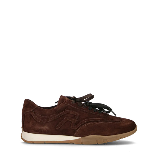 Frau - Sneakrs donna in camoscio marrone.