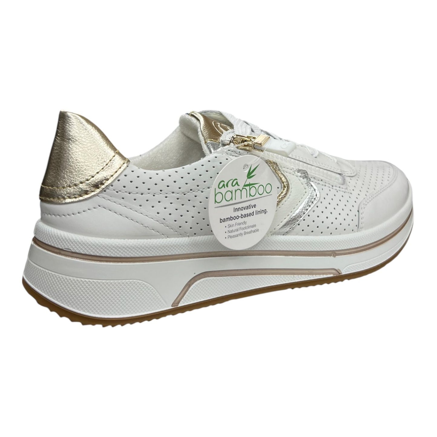 Ara - Sneakers in pelle bianca.