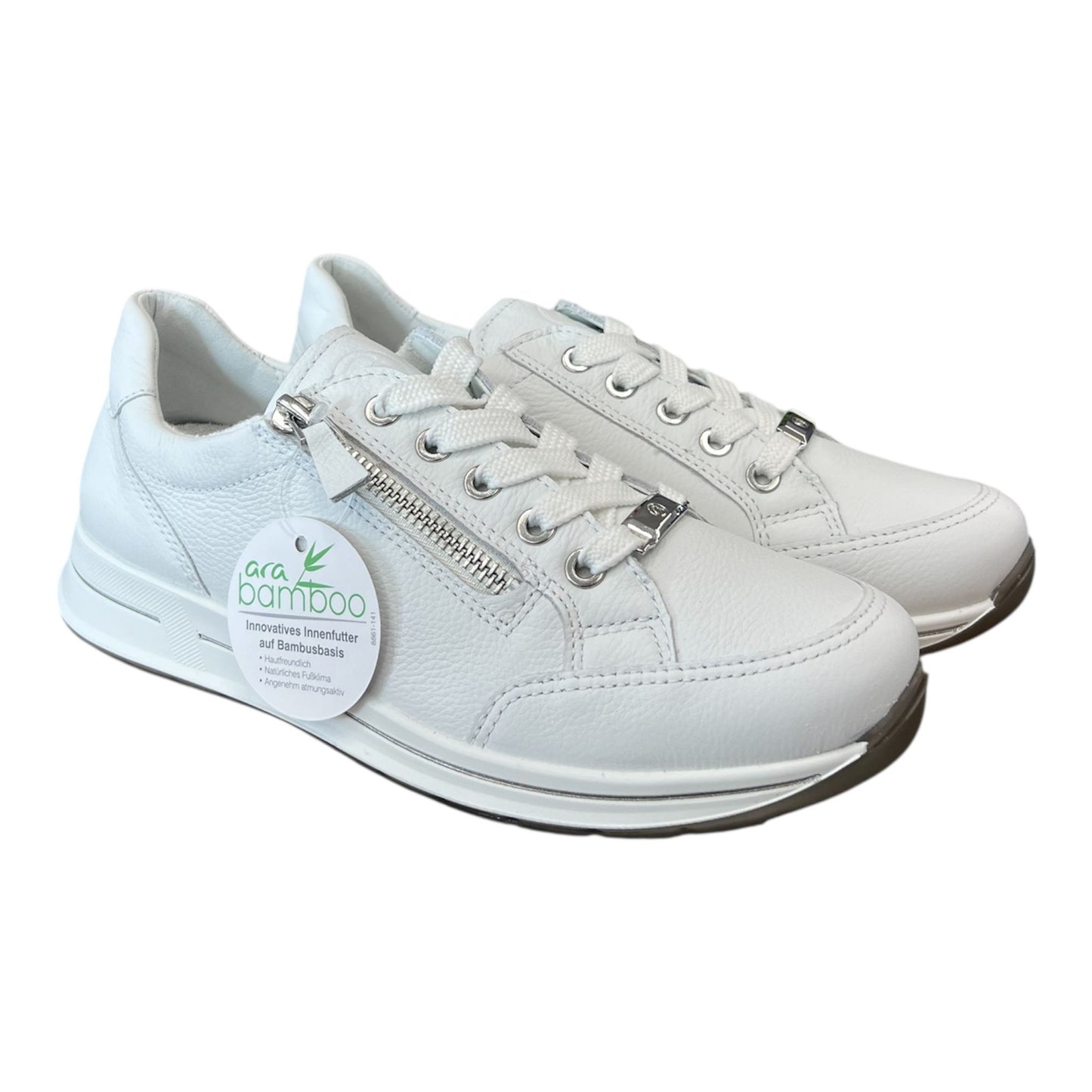Ara - Sneakers donna in pelle bianca.