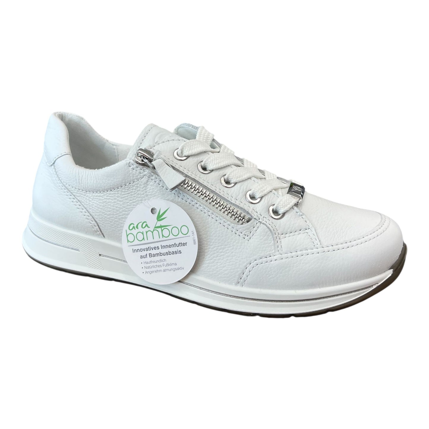Ara - Sneakers donna in pelle bianca.