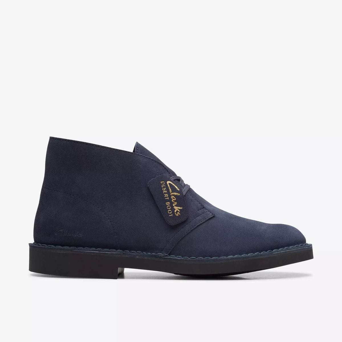 Clarks - Desert  Boot uomo in pelle scamosciata blu.