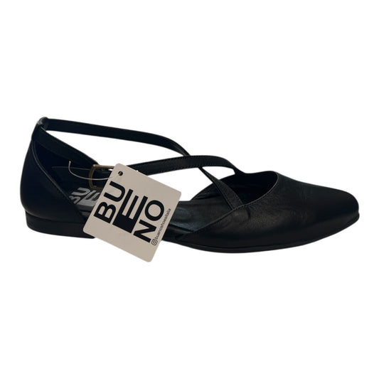 Bueno - Ballerina donna in pelle nera.