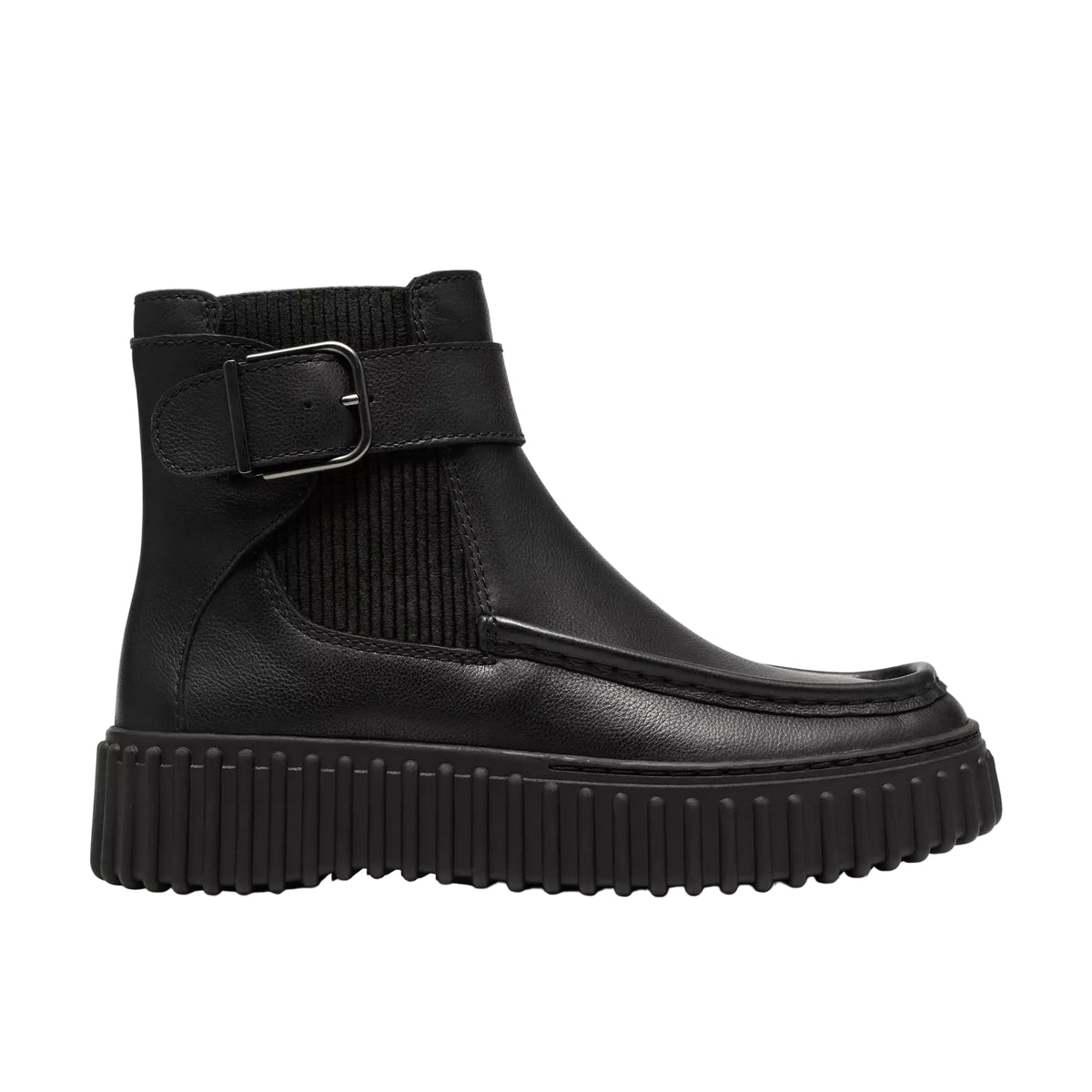 Clarcks -  Stivaletti Donna in pelle nera.