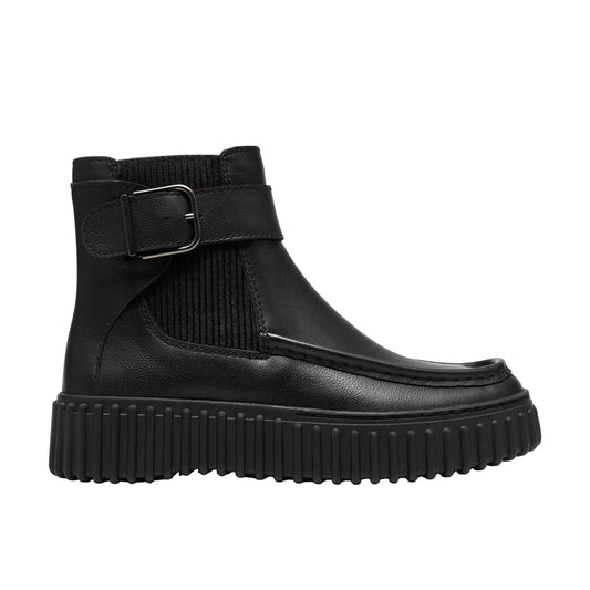 Clarcks -  Stivaletti Donna in pelle nera.