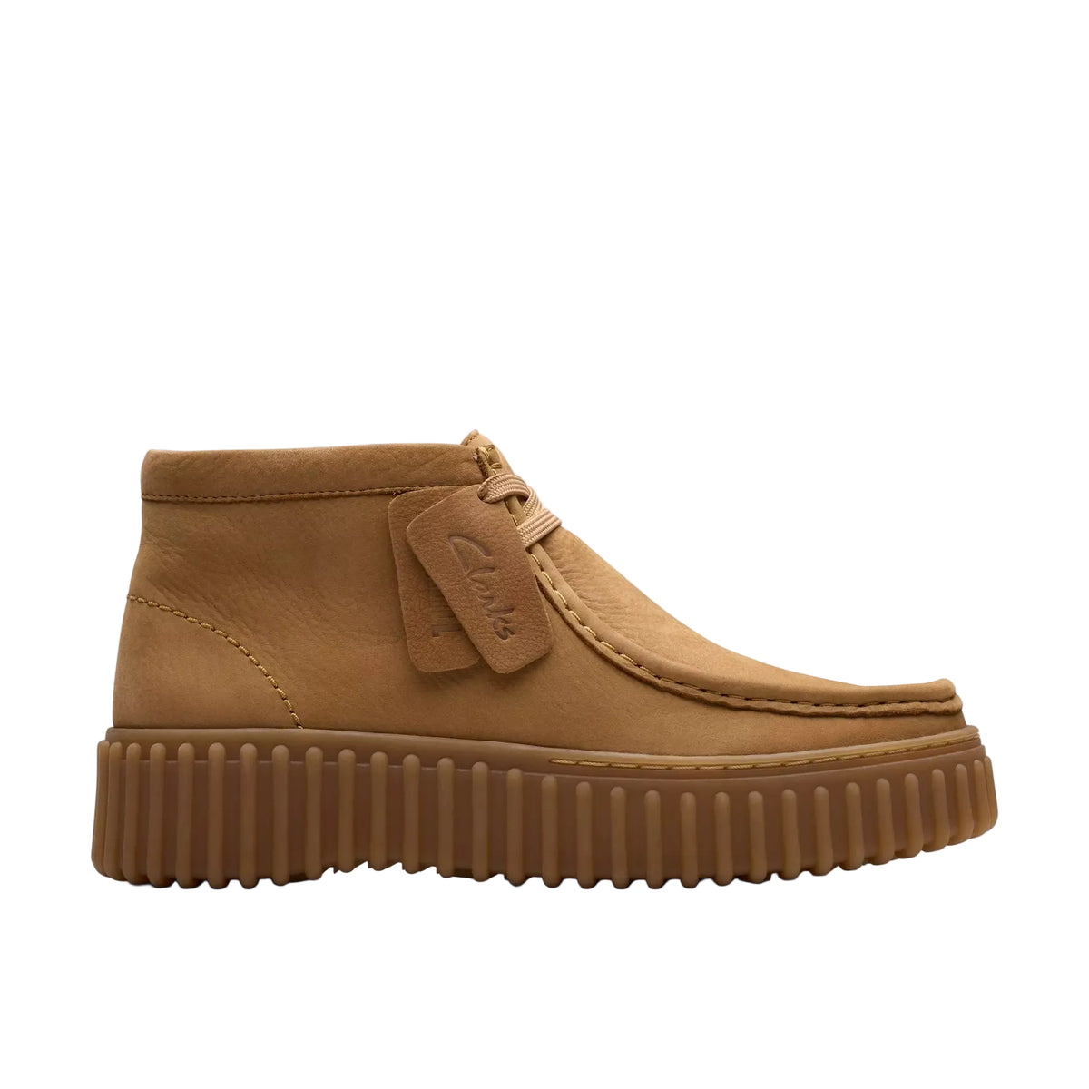 Clarcks -  Stivaletti Donna in pelle marrone chiaro.